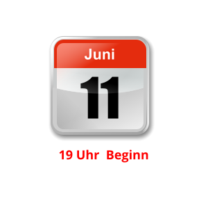 11 Juni Unser nächster Clubabend:          19 Uhr  Beginn   Jugendclub